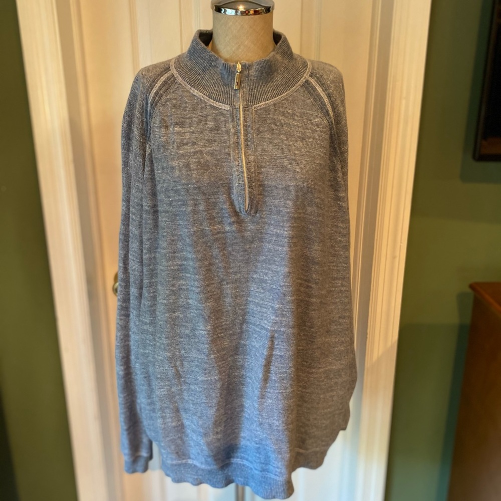 Men’s Tommy Bahama 1/2 zip sweater 2xl